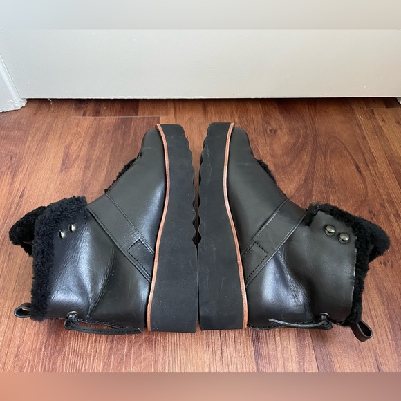 Coach Urban Hiker Shearling Platform Boots - Picture 11 of 14